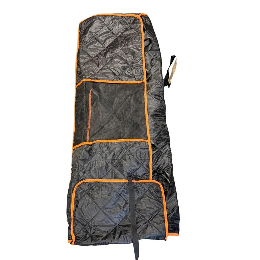 iBuddy Dog Car Seat Cover Black Orange‎ Quilted Waterproof Back Seat SEE NOTES